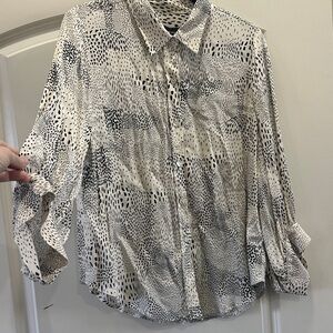 Fifteen Twenty Black and White Button Down Shirt